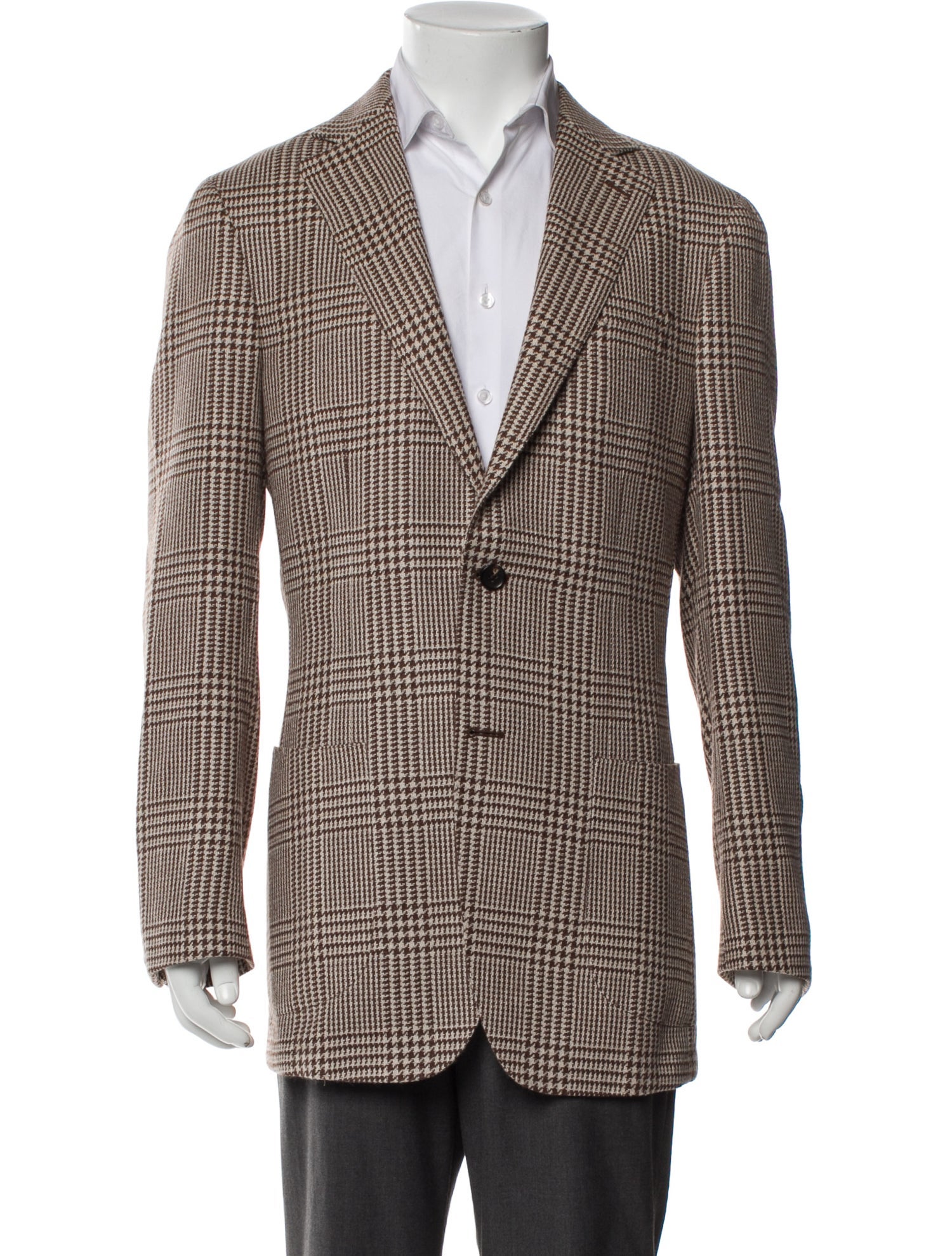 Suitsupply Wool Houndstooth Print Blazer