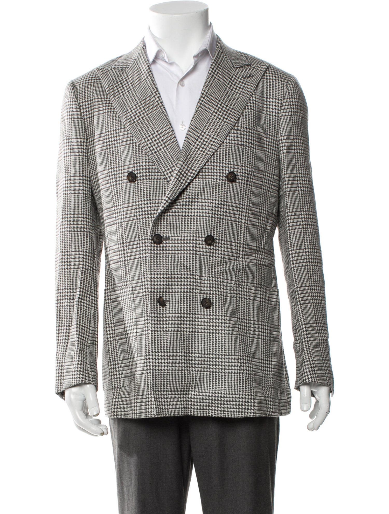 Suitsupply Wool Houndstooth Print Blazer