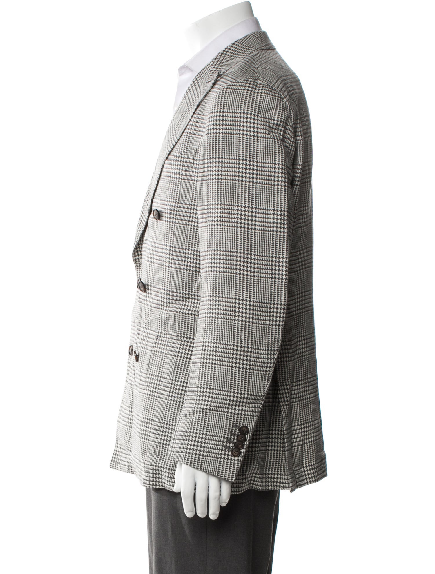 Suitsupply Wool Houndstooth Print Blazer