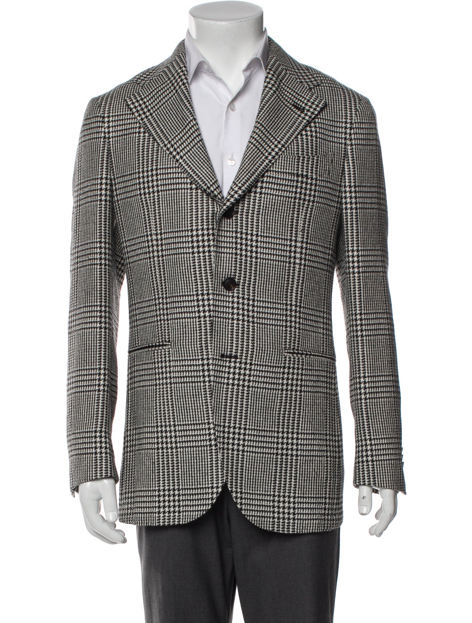 Suitsupply Wool Houndstooth Print Blazer