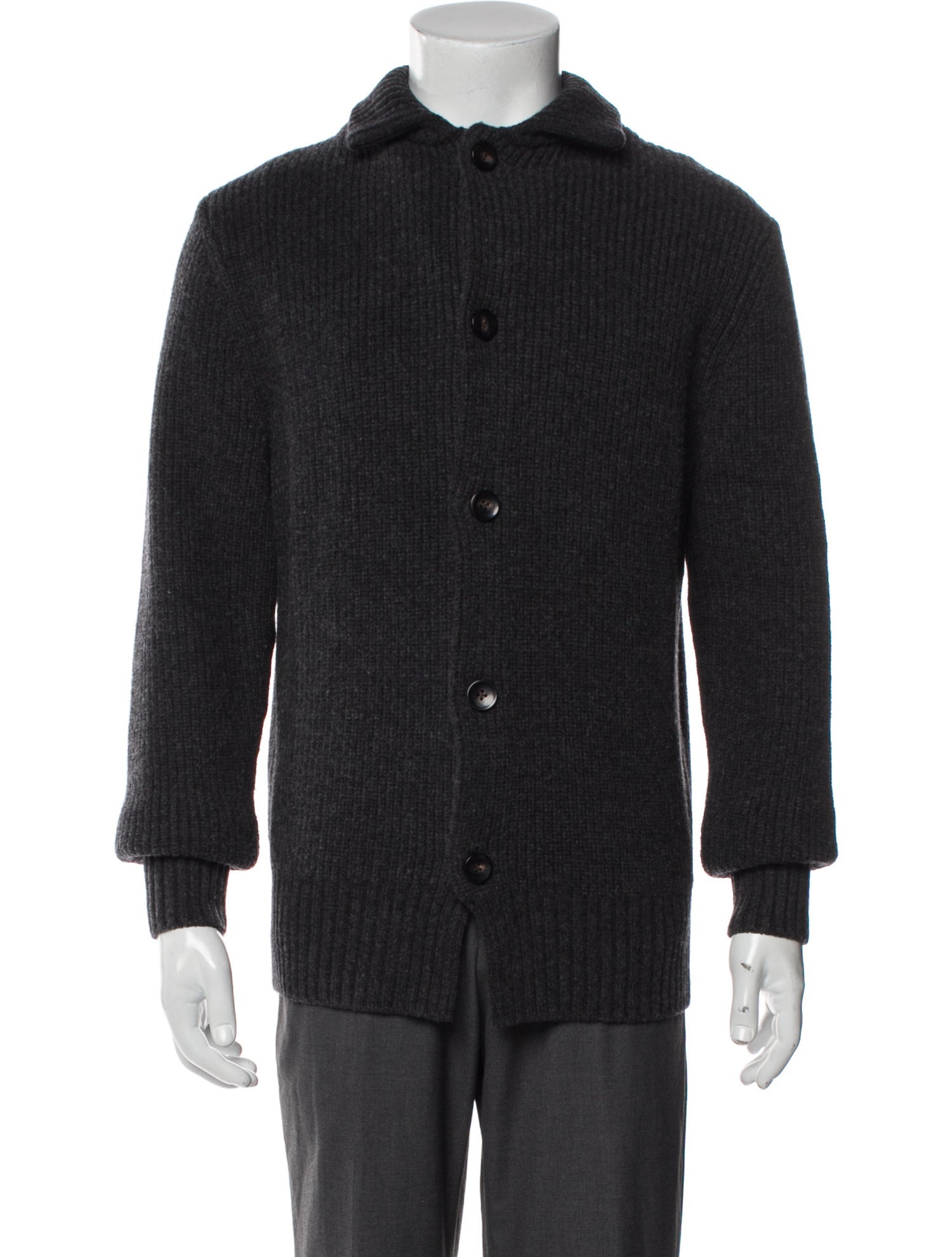 Suitsupply Wool Crew Neck Cardigan