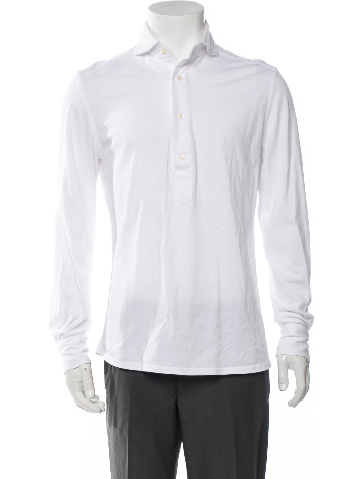 Suitsupply Collar Long Sleeve Polo Shirt
