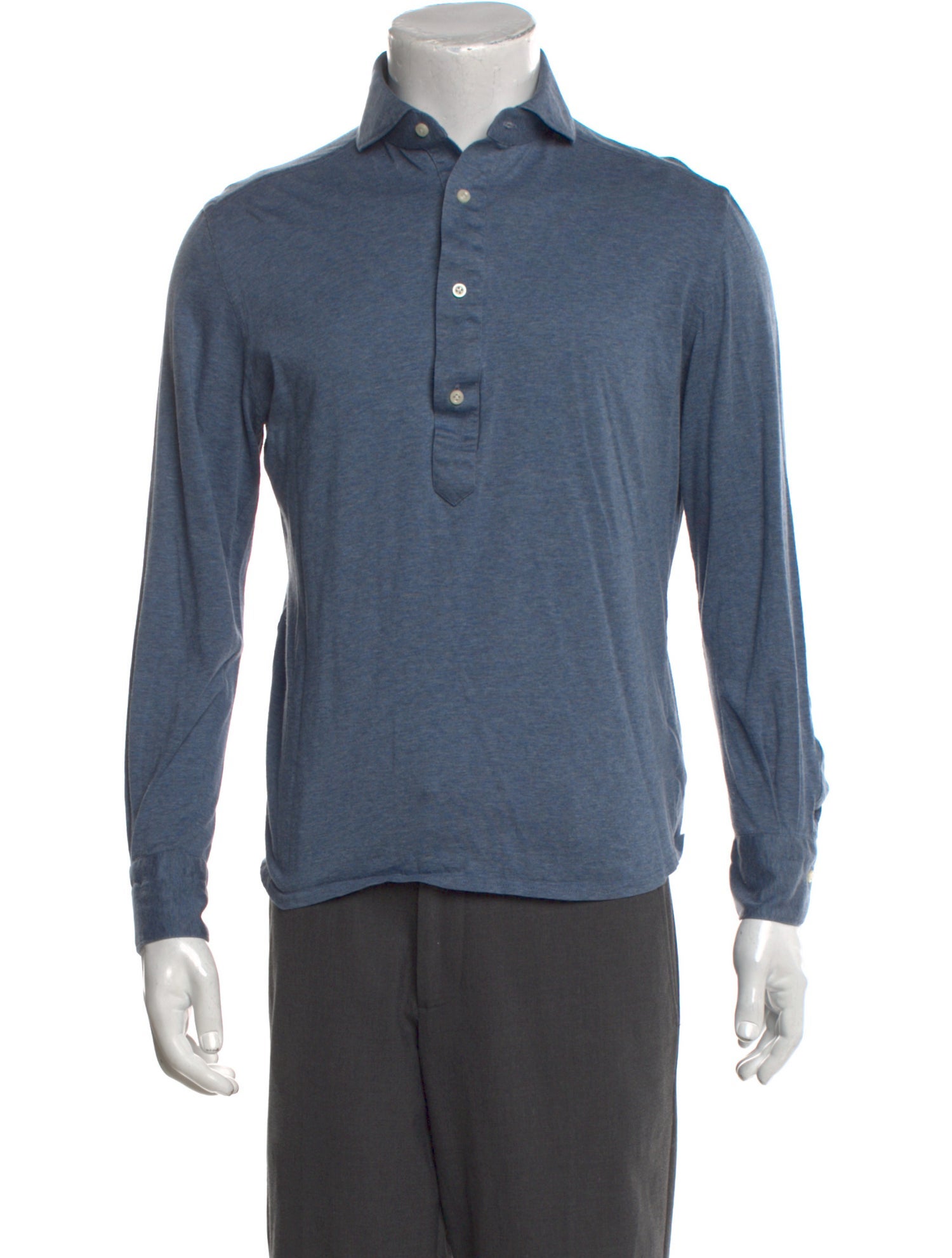 Suitsupply Collar Long Sleeve Polo Shirt