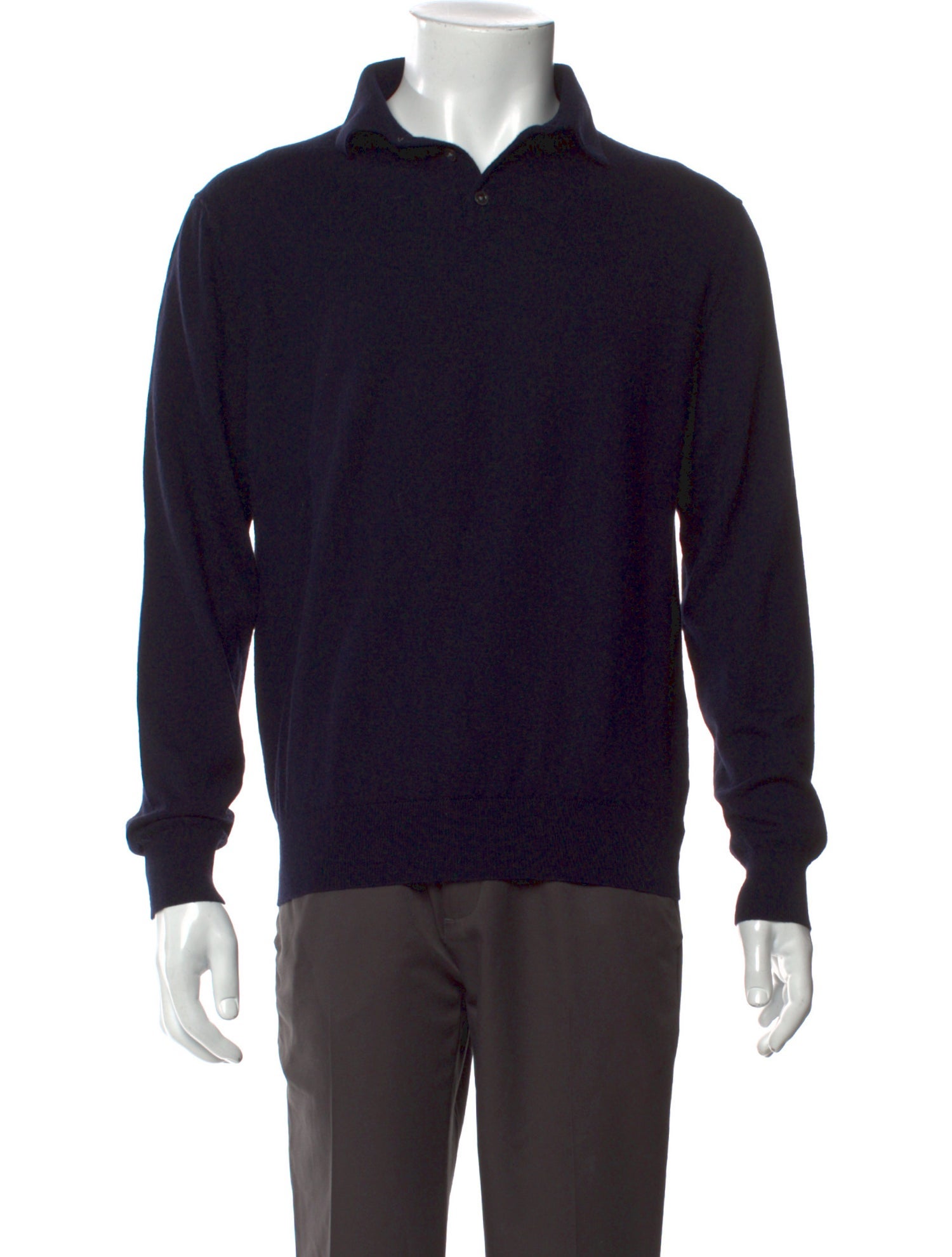 Suitsupply Merino Wool Collar Polo Sweater