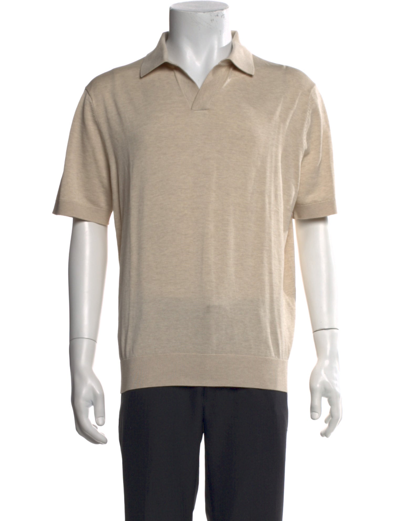Suitsupply Crew Neck Short Sleeve Polo Shirt