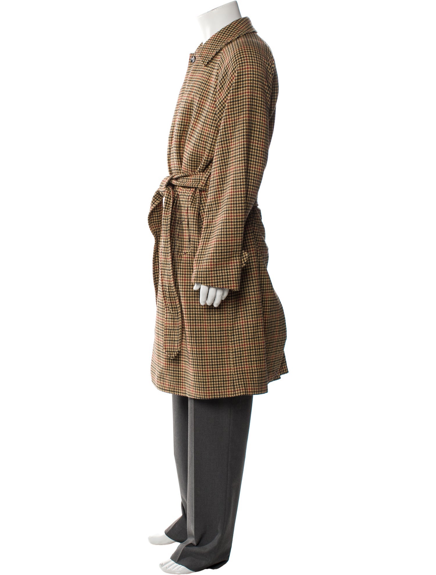 Suitsupply Wool Houndstooth Print Coat