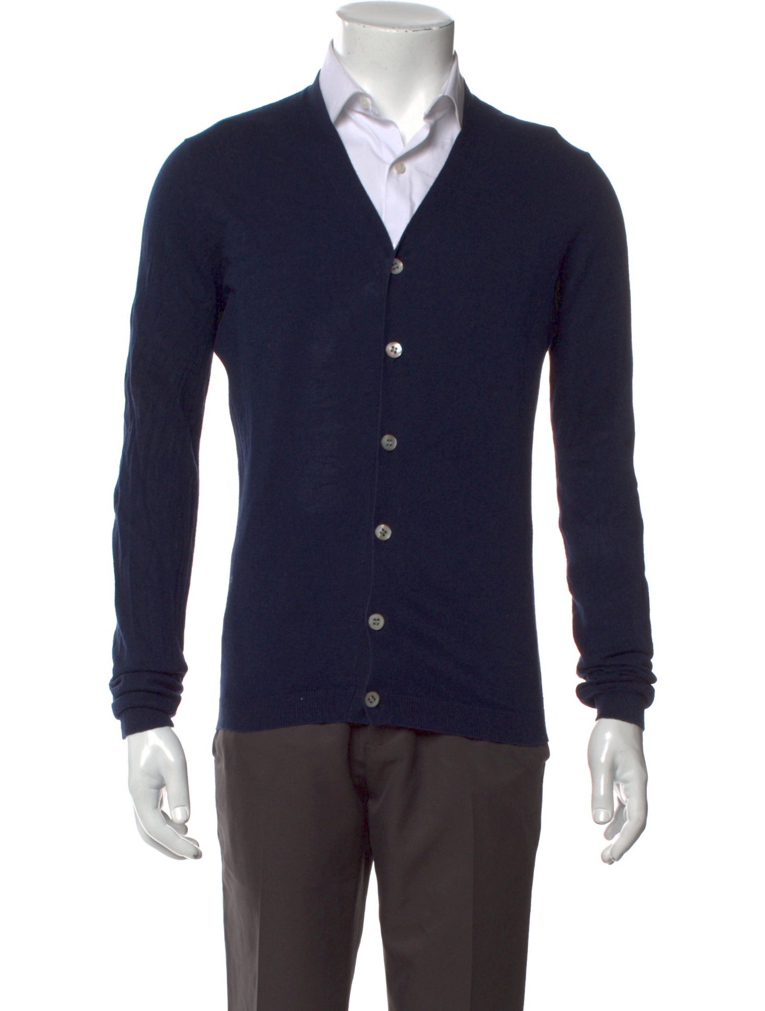 Suitsupply V-Neck Long Sleeve Cardigan