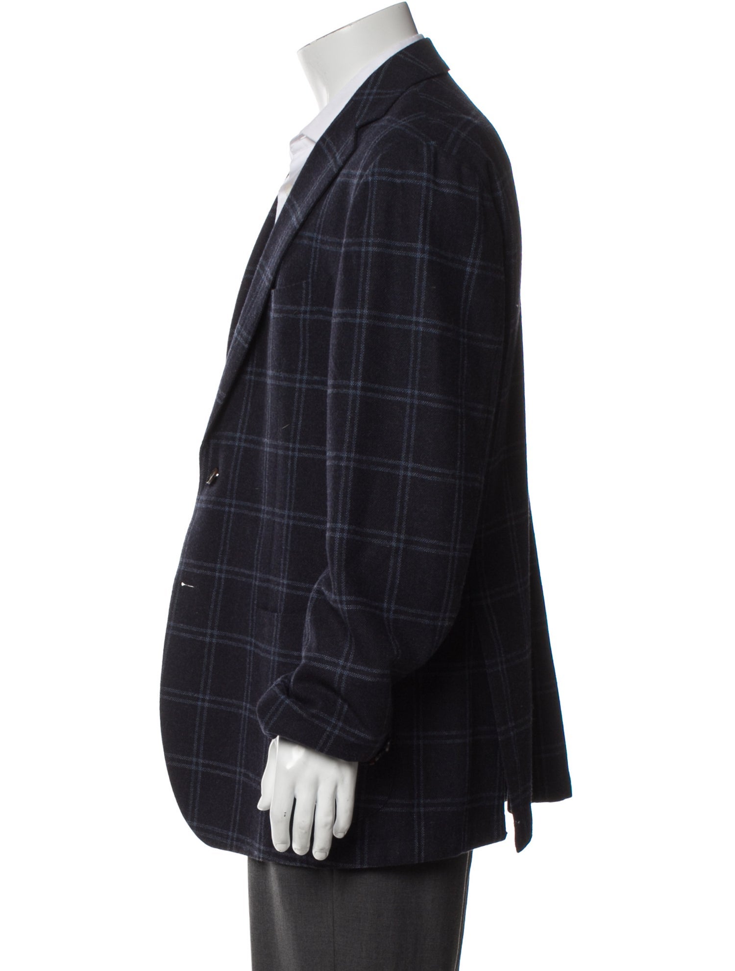 Suitsupply Wool Plaid Print Blazer