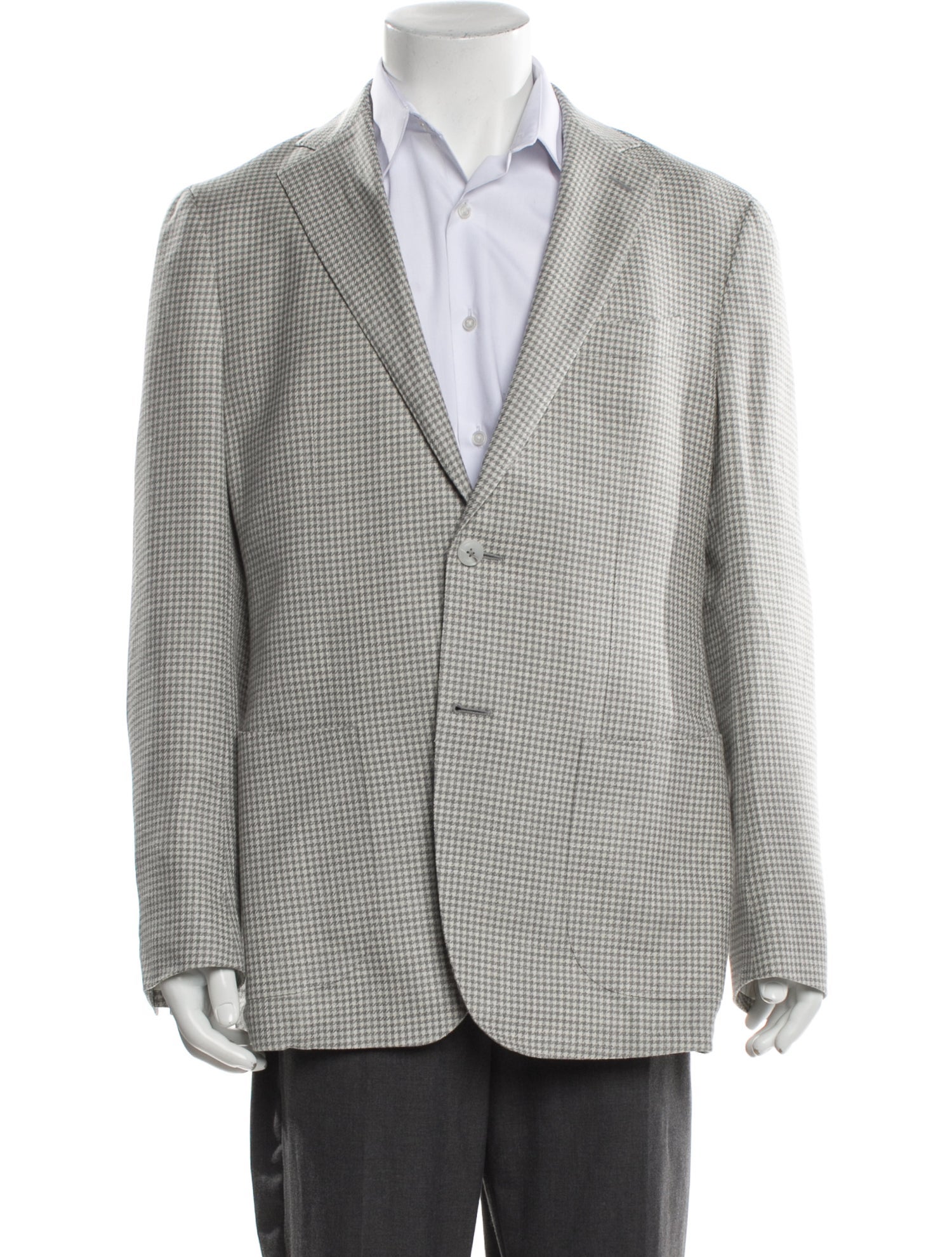 Suitsupply Wool Houndstooth Print Blazer