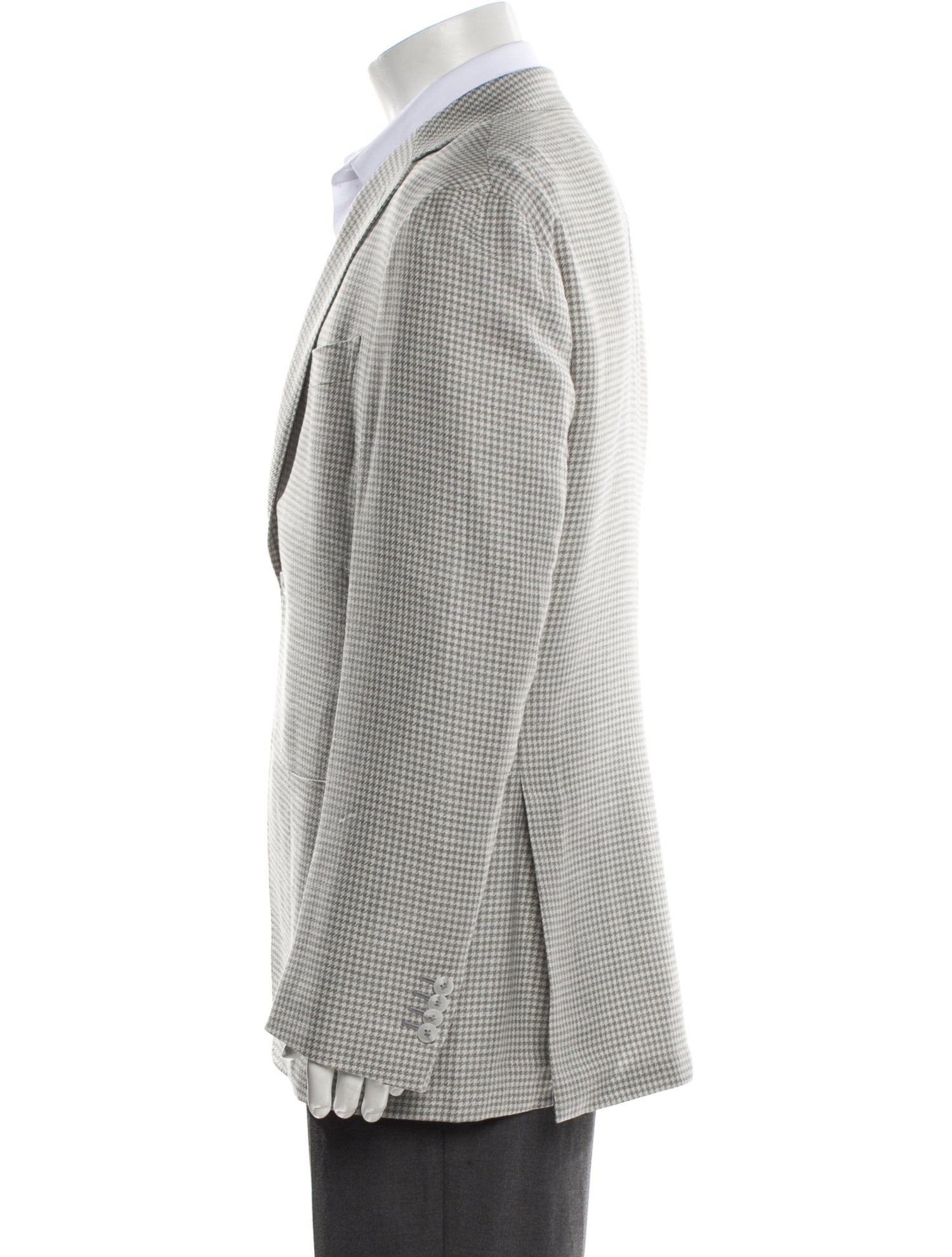 Suitsupply Wool Houndstooth Print Blazer