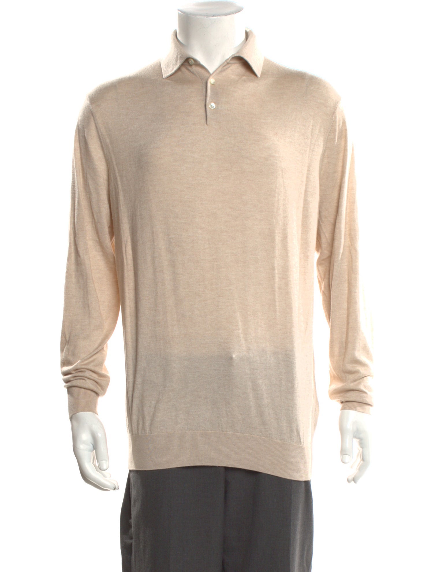 Suitsupply Silk Mock Neck Polo Sweater