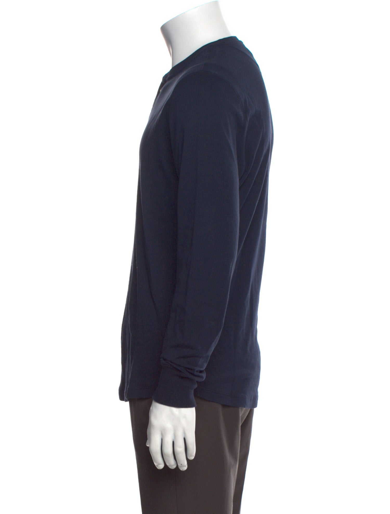 Suitsupply Crew Neck Long Sleeve Henley