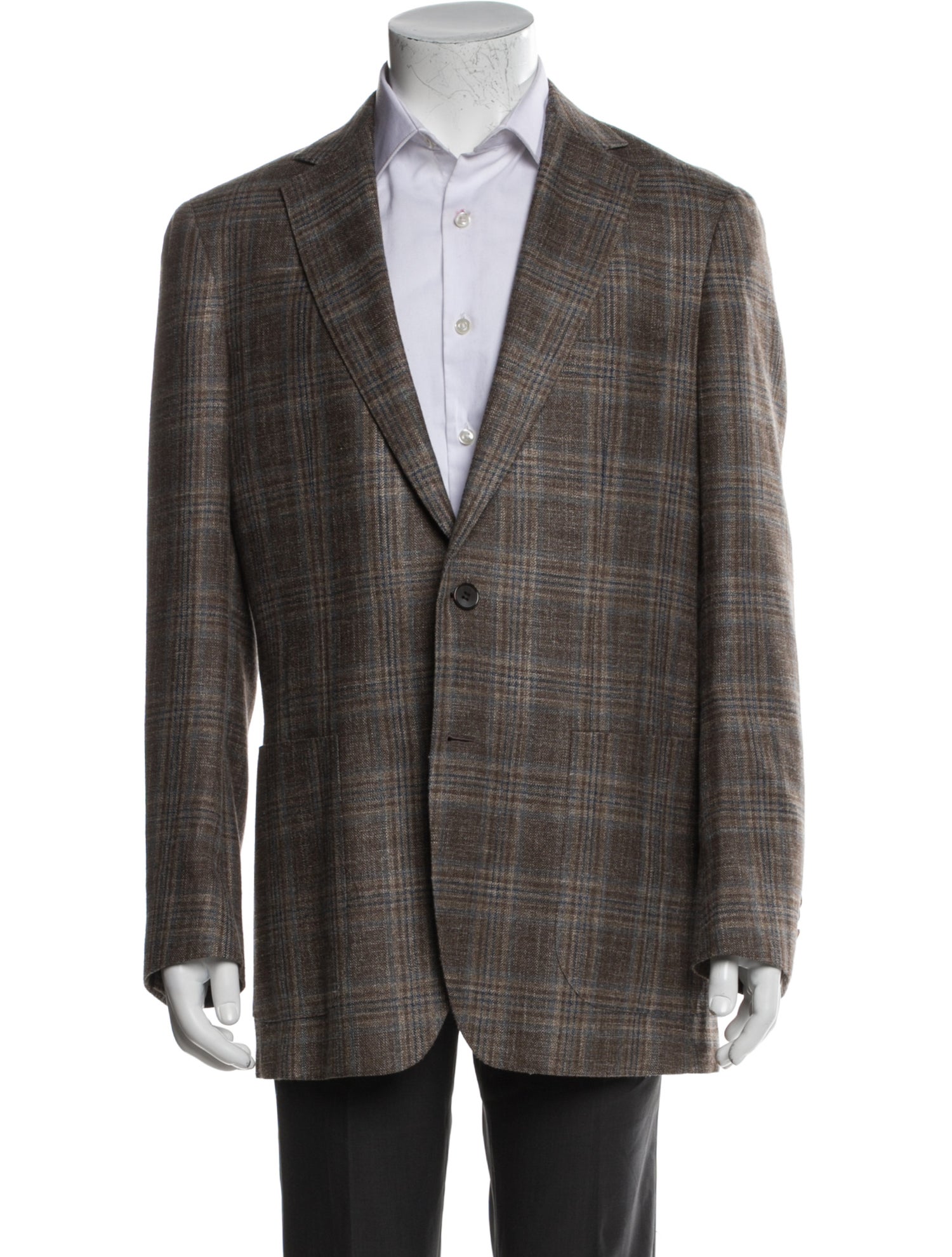Suitsupply Plaid Print Overcoat