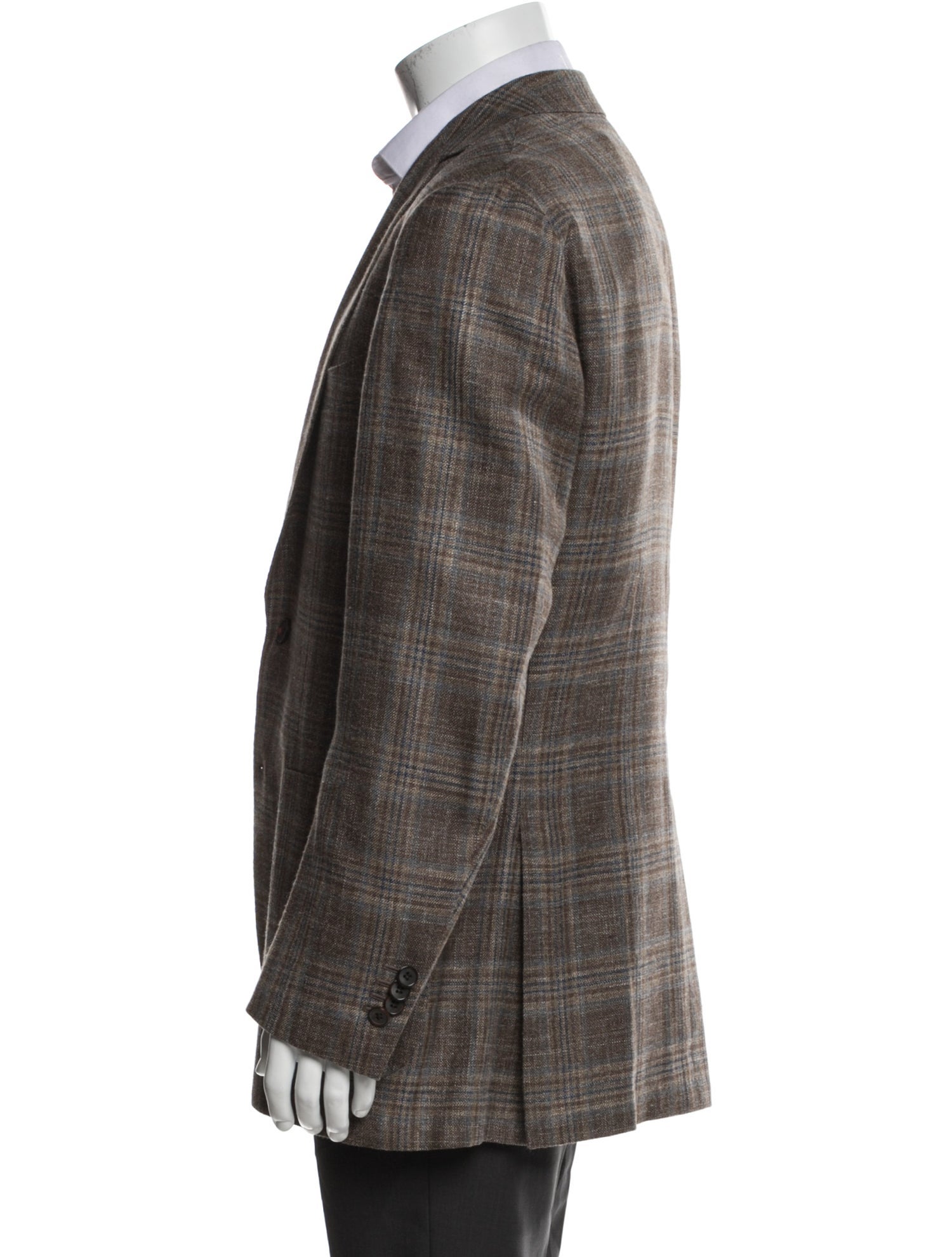 Suitsupply Plaid Print Overcoat