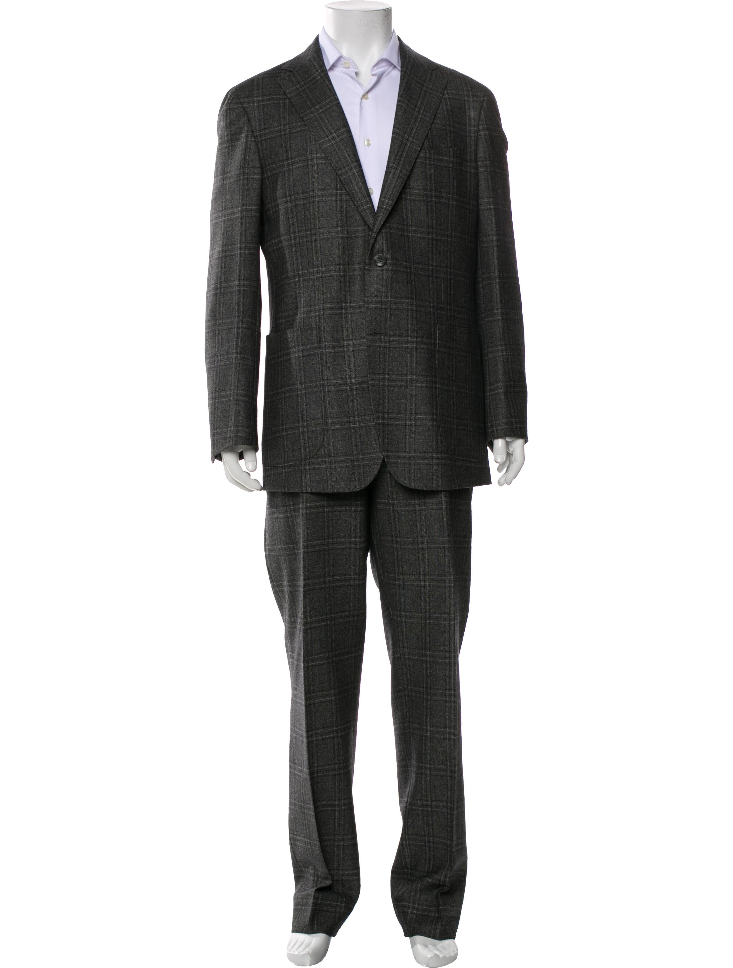 Suitsupply Wool Plaid Print Two-Piece Suit