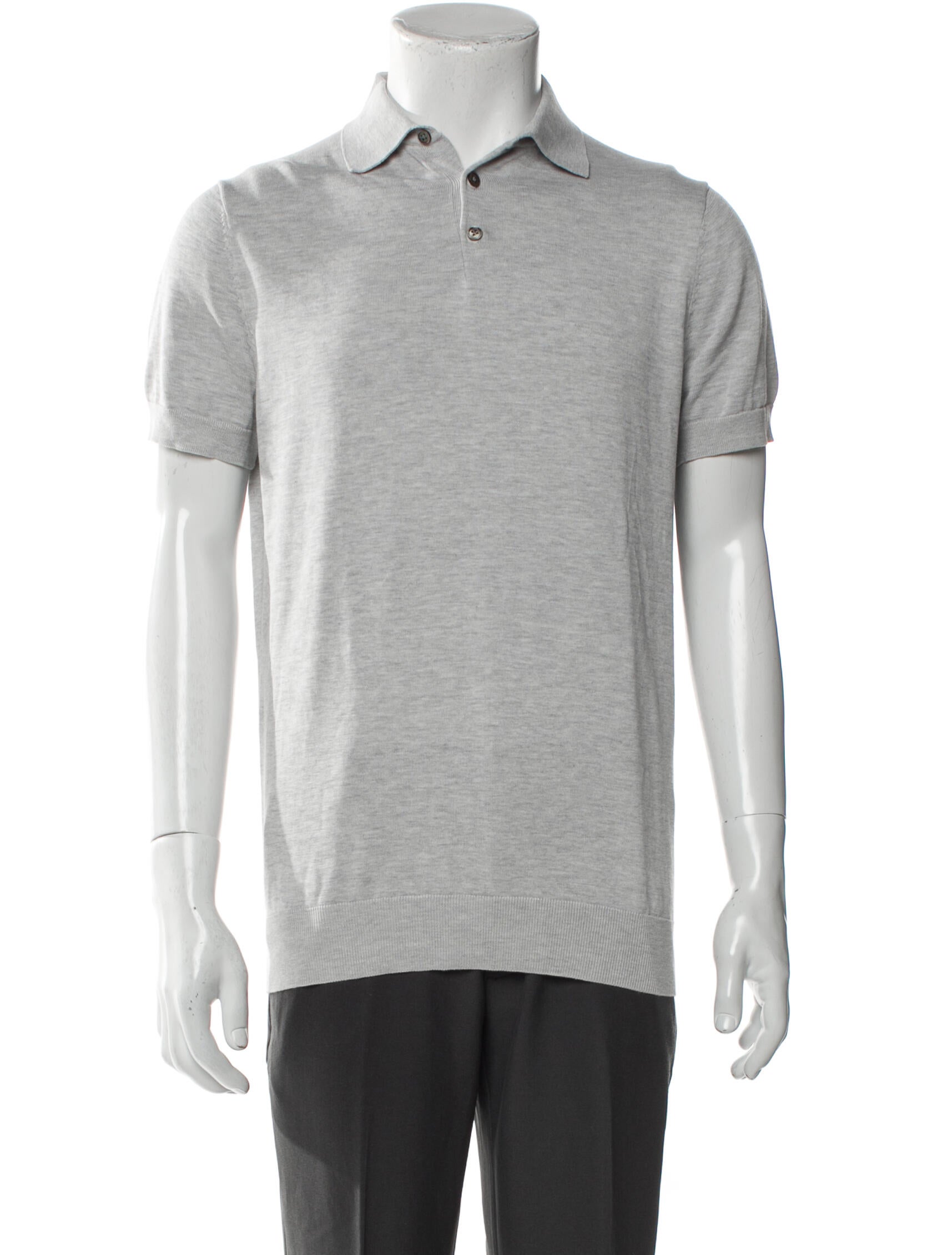 Suitsupply V-Neck Short Sleeve Polo Shirt