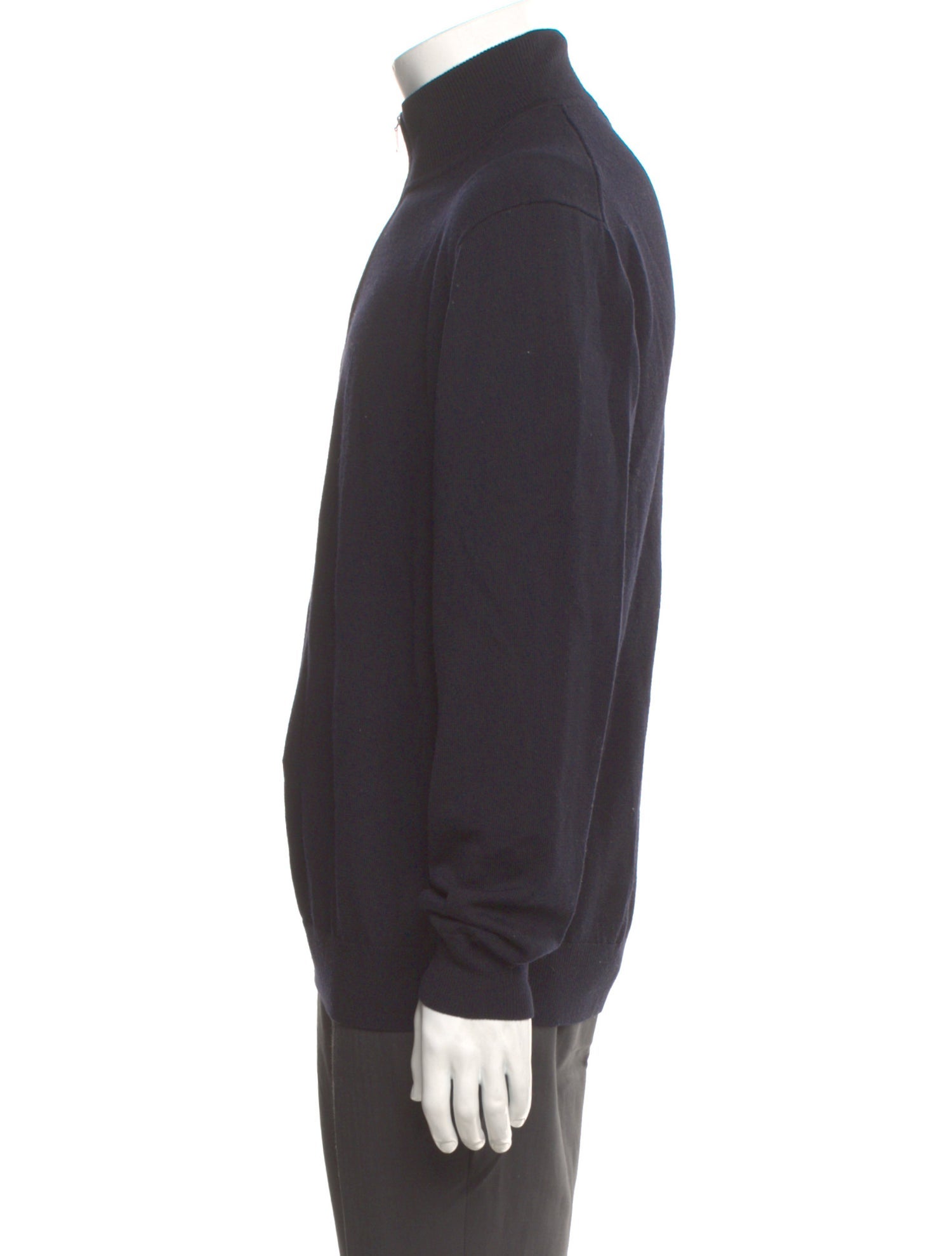 Suitsupply Merino Wool Mock Neck Polo Sweater