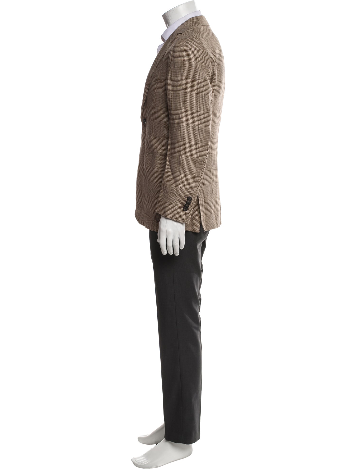 Suitsupply Linen Plaid Print Blazer