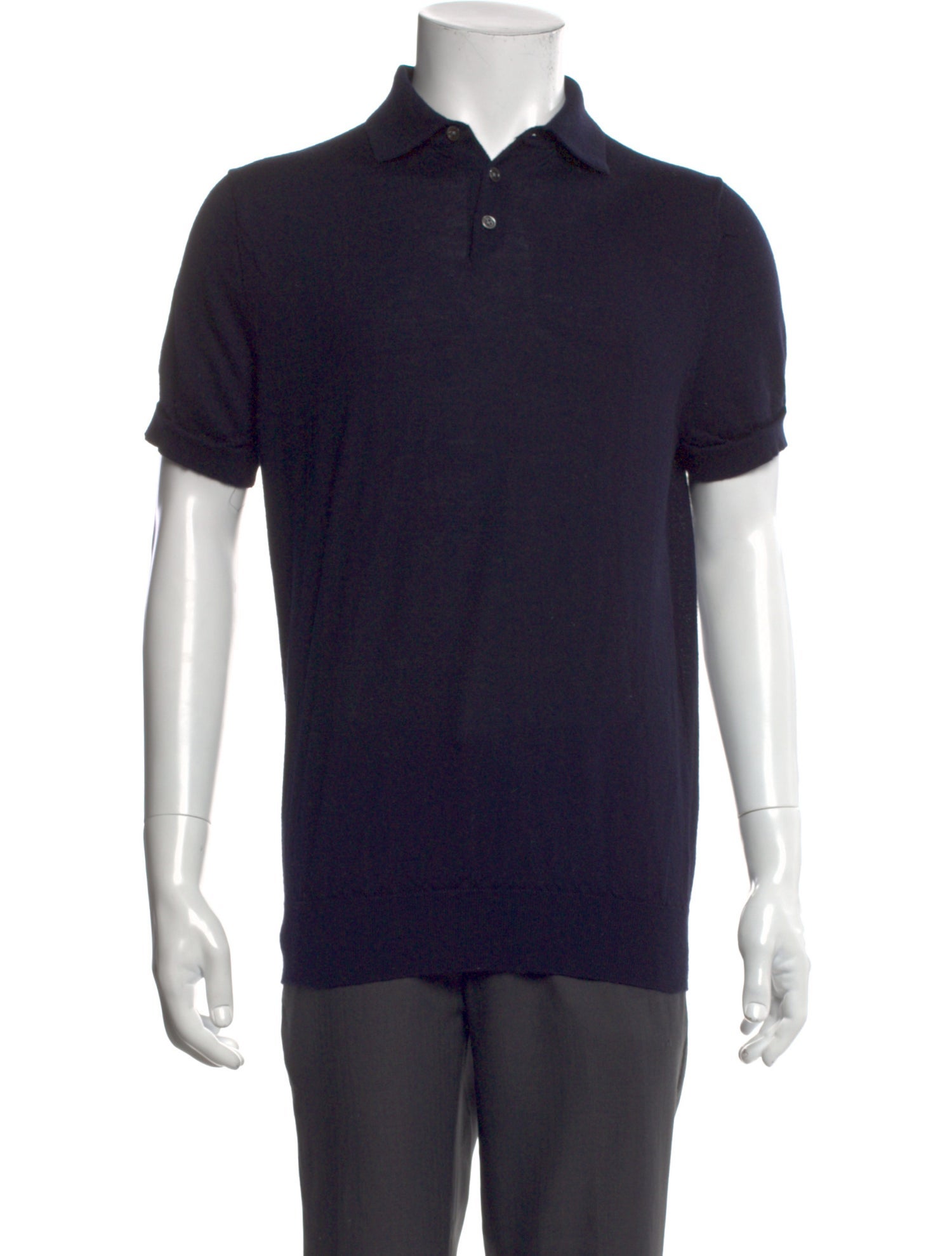 Suitsupply Merino Wool Collar Polo Sweater