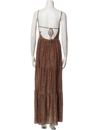 Siyu Paisley Print Long Dress