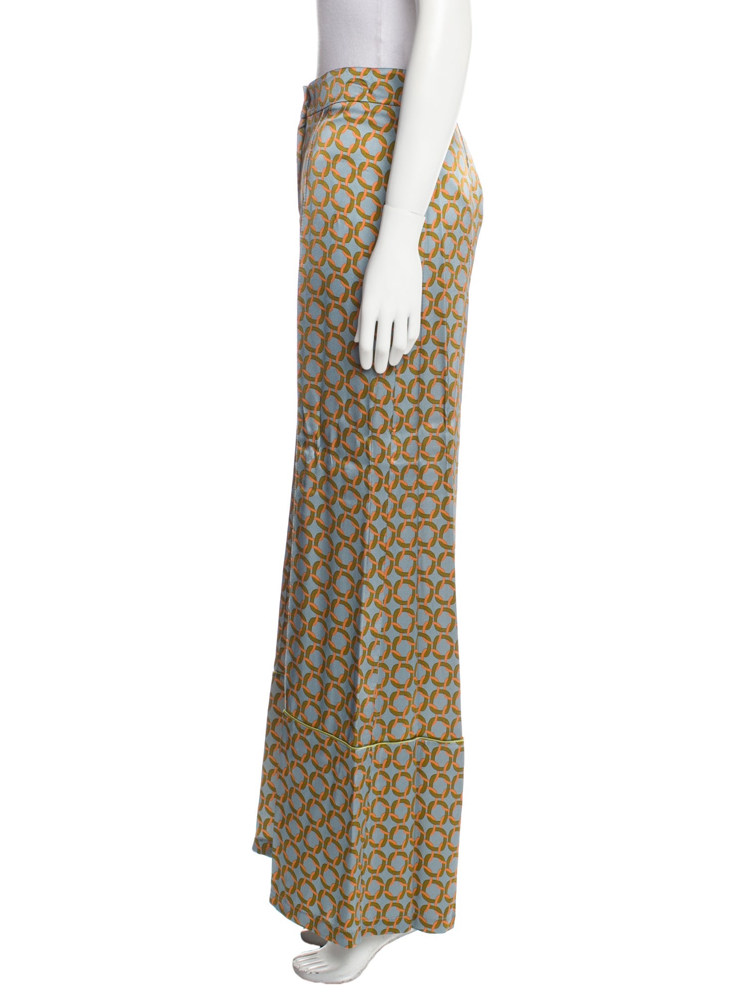 Siyu Printed Wide Leg Pants