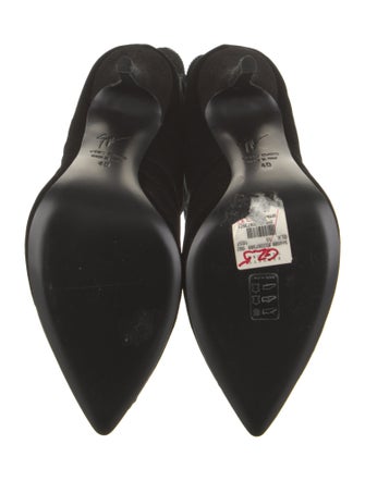 Siyu Velvet Crystal Embellishments Boots