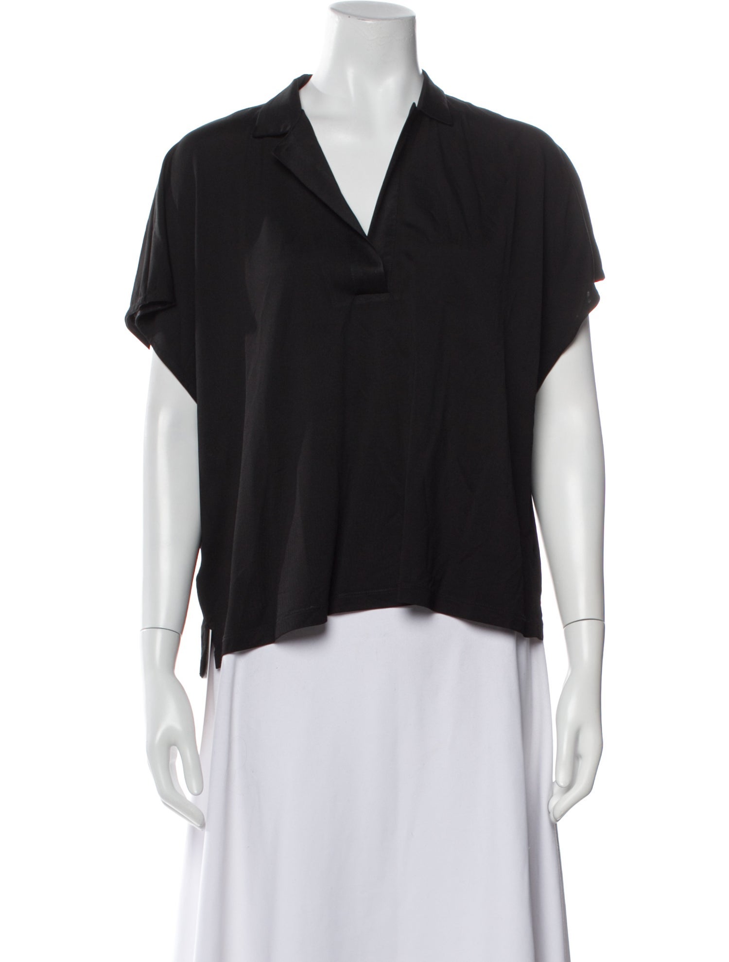 Siyu V-Neck Short Sleeve Blouse