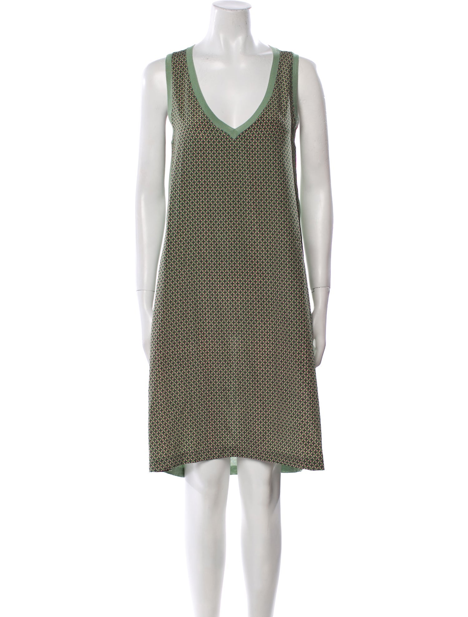 Siyu Printed Knee-Length Dress