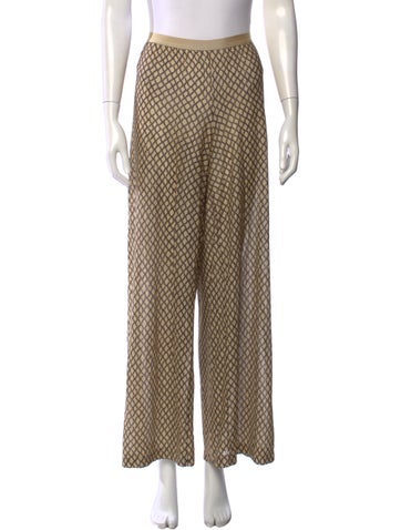 Pre-owned Siyu Silk Wide Leg Pants In Multicolor