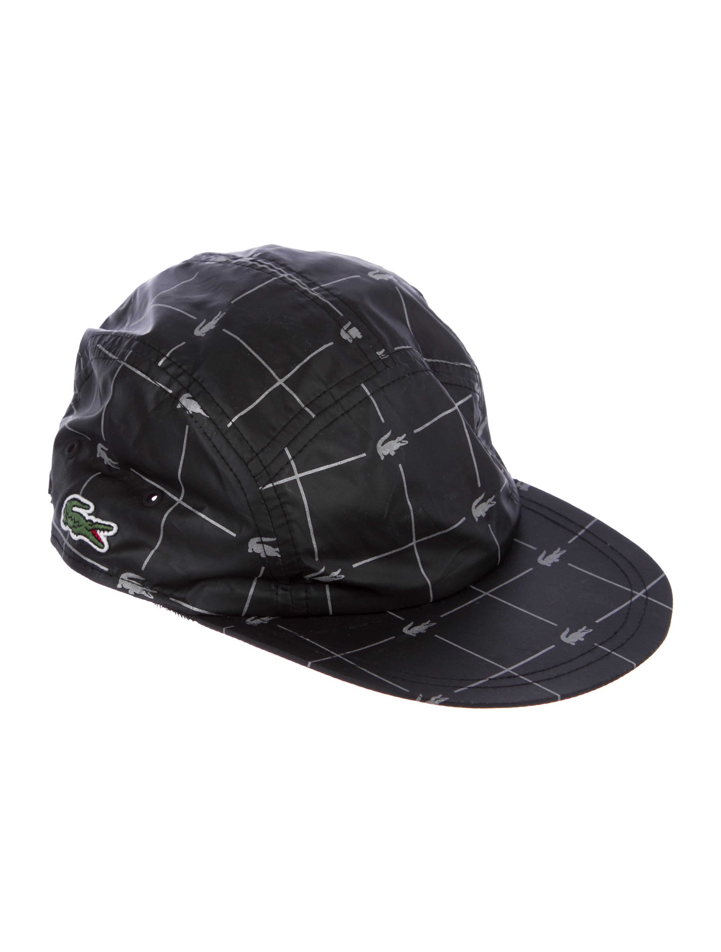 Supreme x Lacoste 2018 Reflective Grid Camp Cap