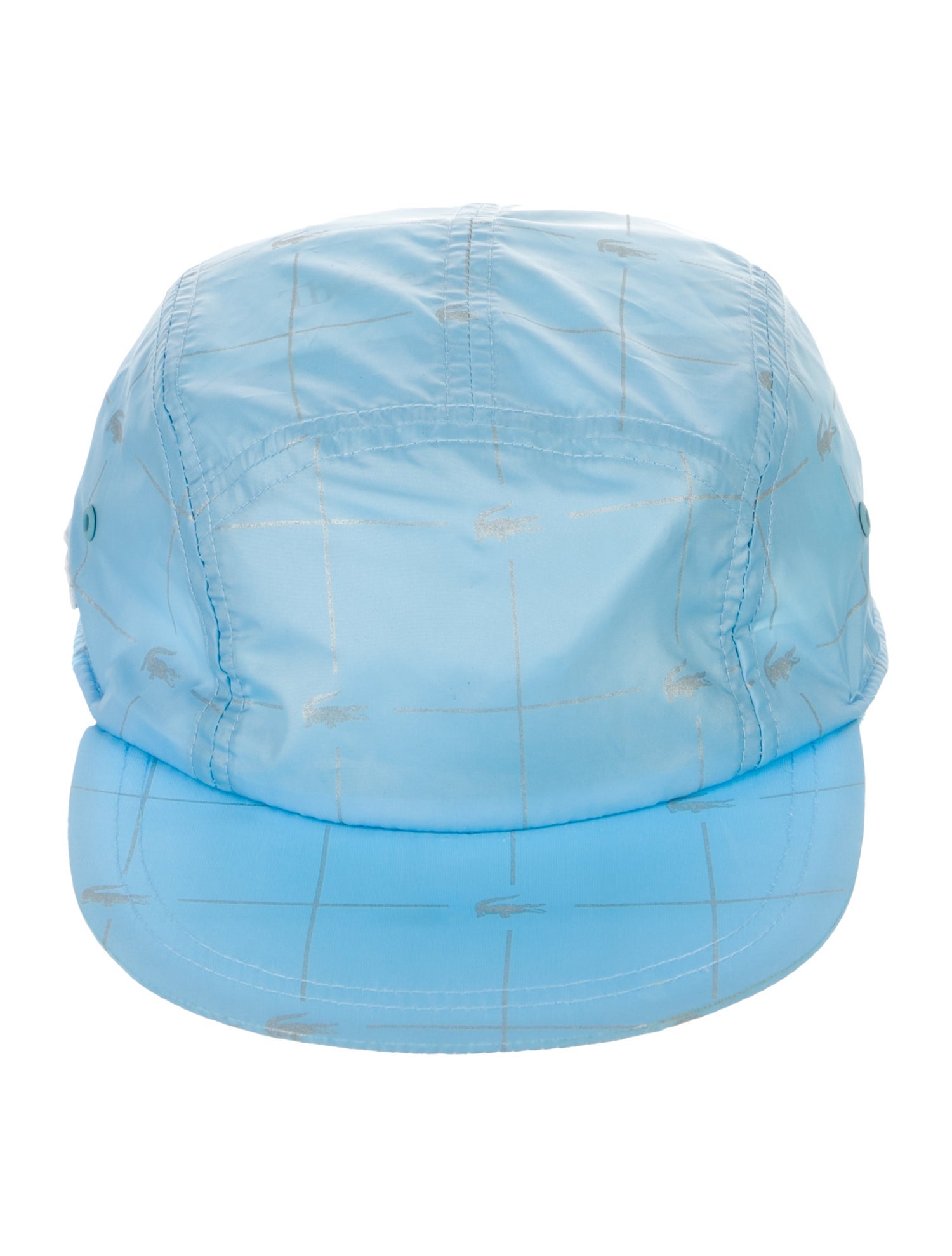 Supreme x Lacoste Reflective Grid Nylon Camp Cap