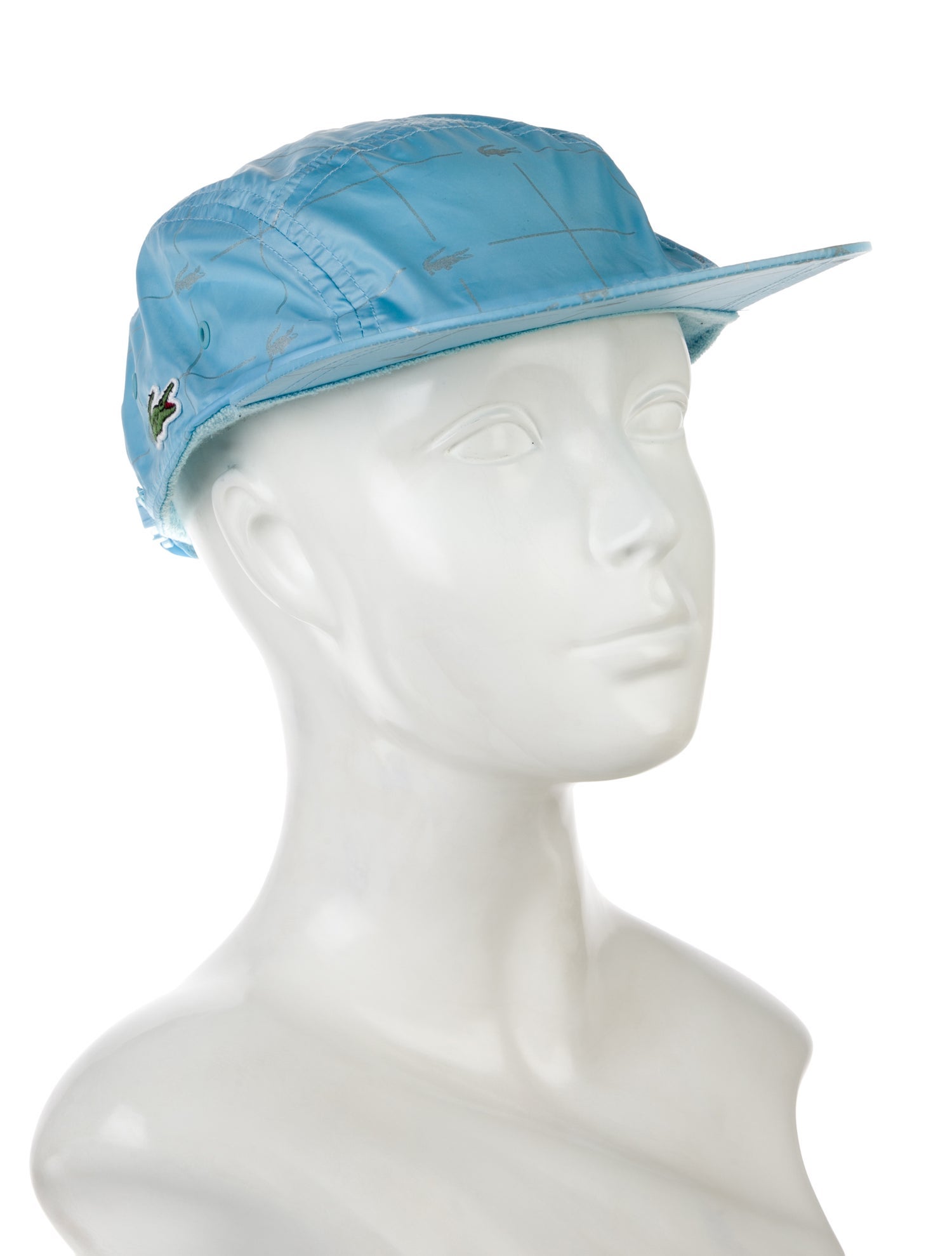 Supreme x Lacoste Reflective Grid Nylon Camp Cap