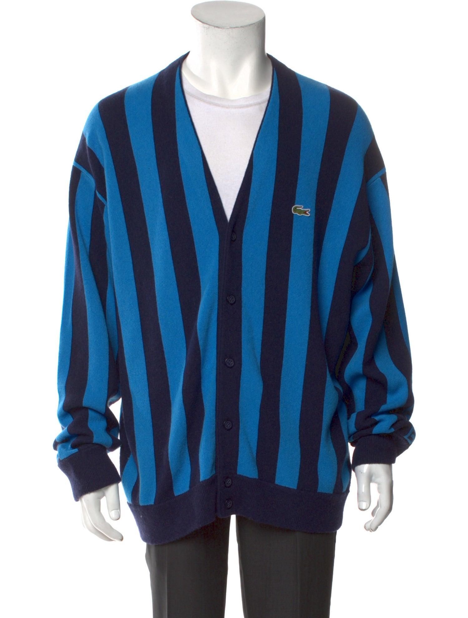 Supreme x Lacoste Wool Striped Cardigan