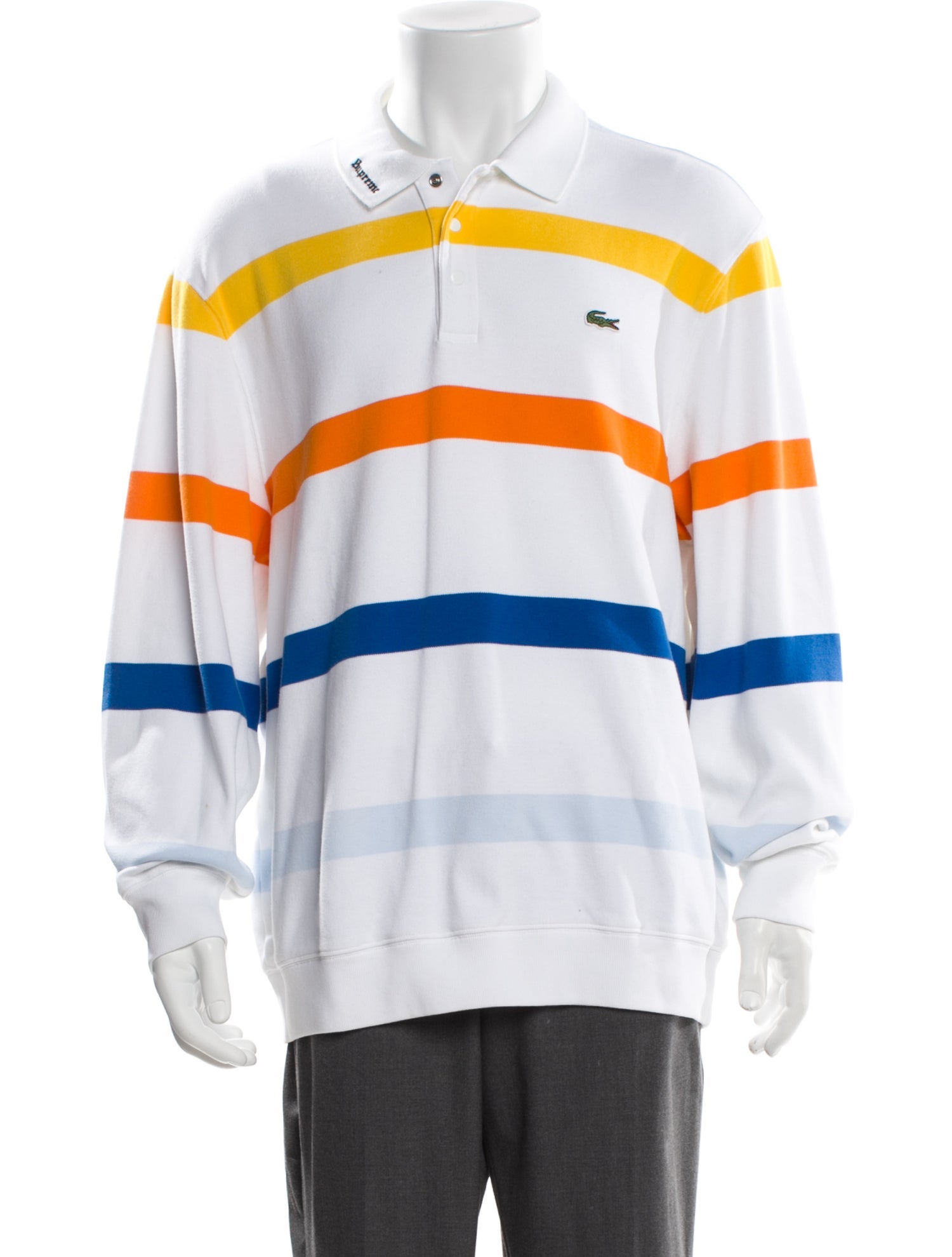 Supreme x Lacoste 2017 Multi Stripe Polo Shirt