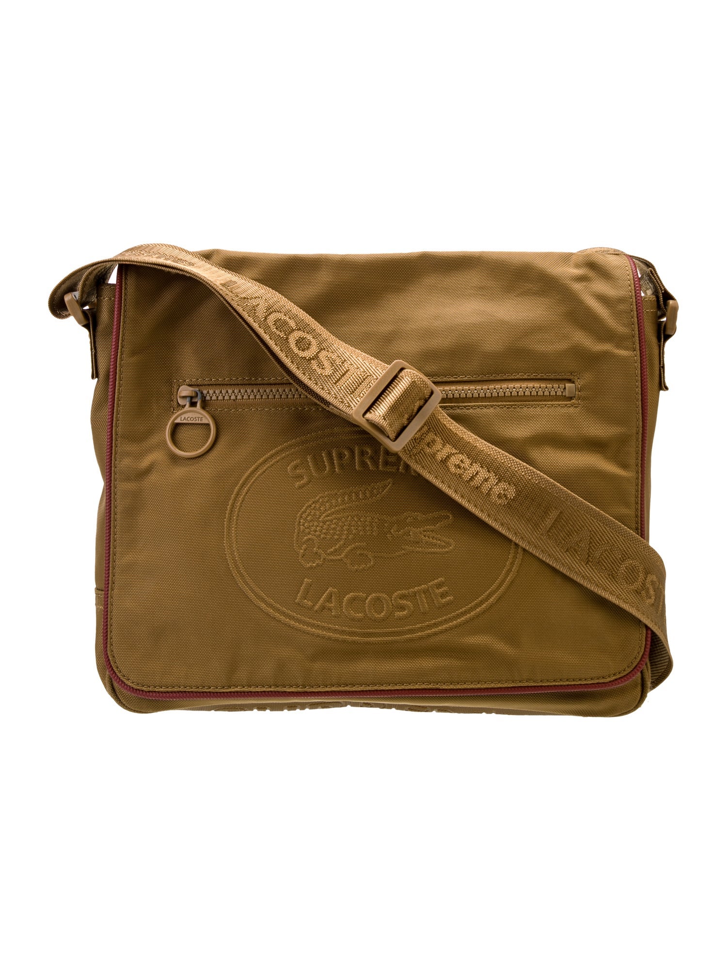 Supreme x Lacoste Canvas Messenger Bag