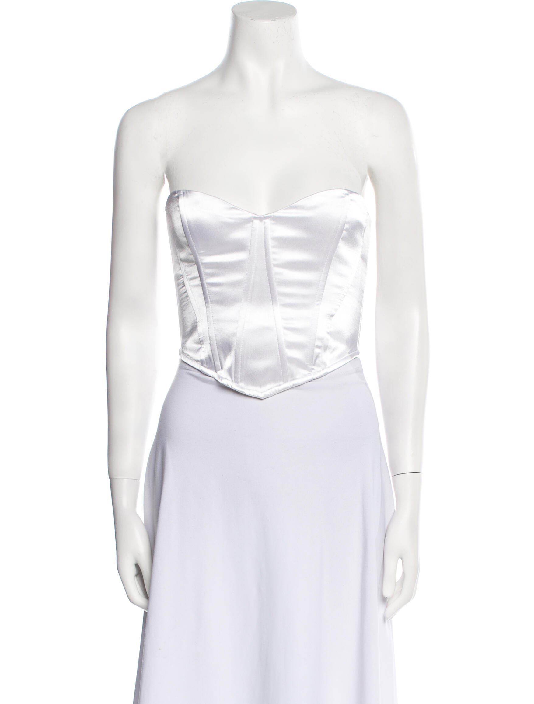 Elizabeth Sulcer x Miss Sixty Strapless Crop Top