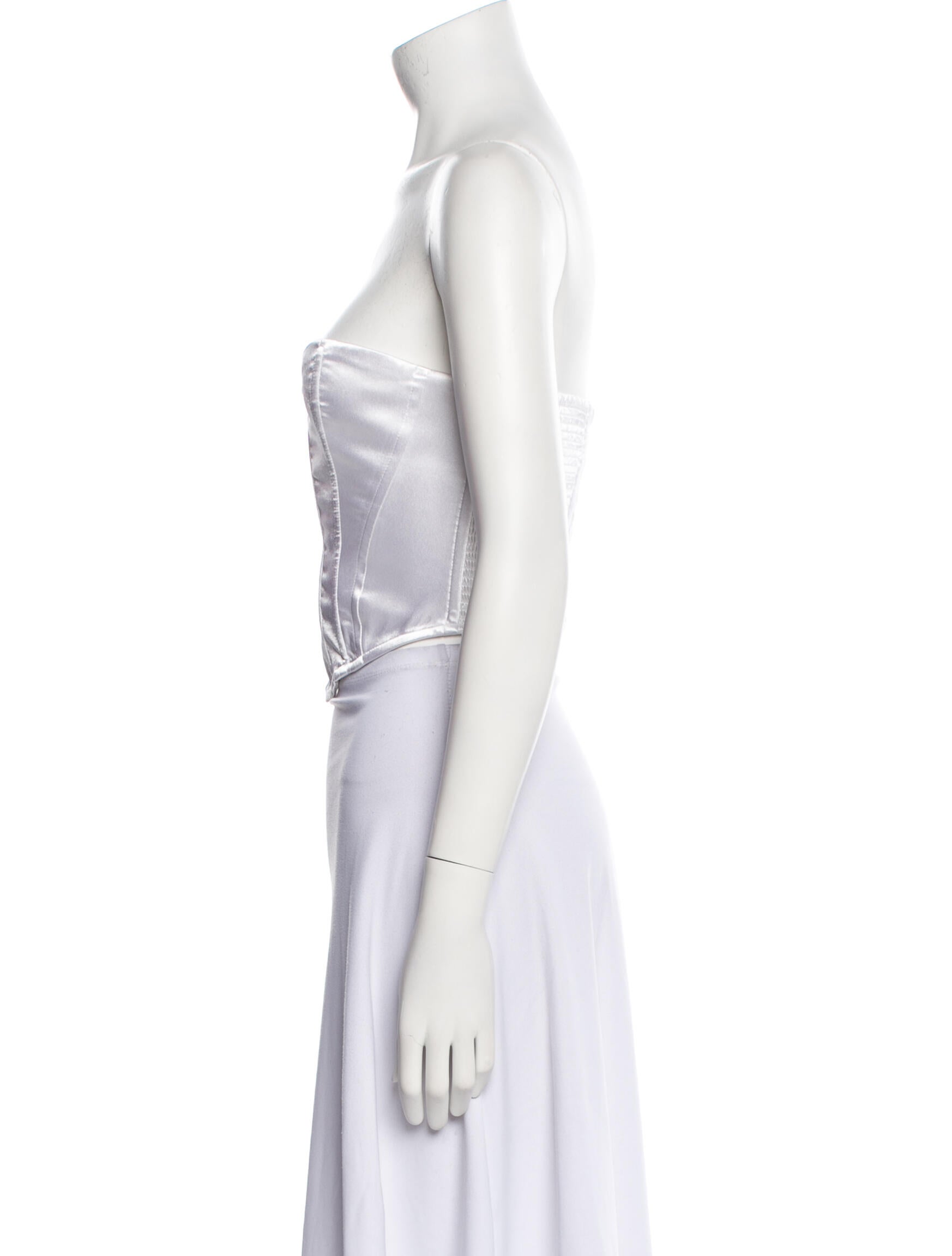 Elizabeth Sulcer x Miss Sixty Strapless Crop Top