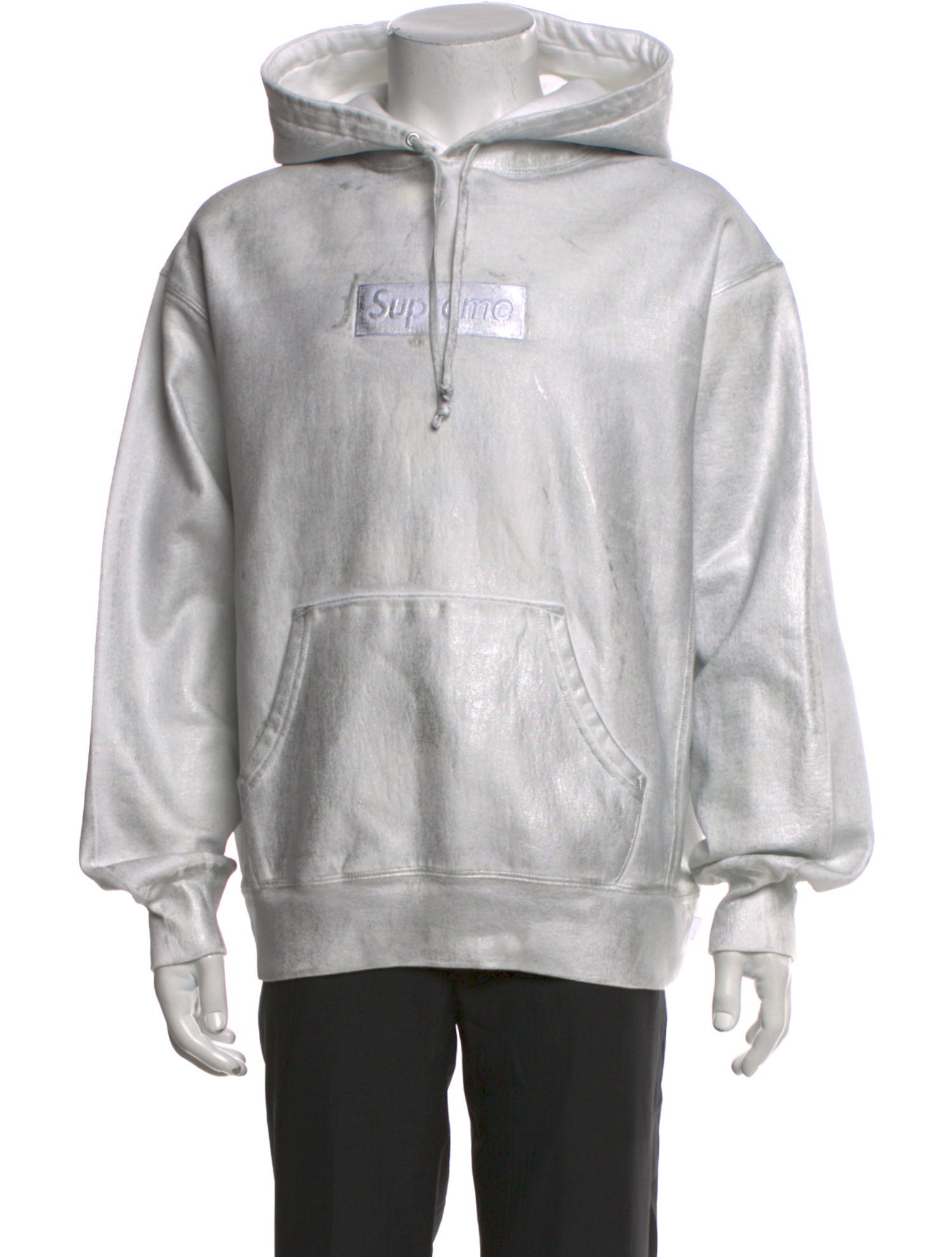 Supreme x MM6 Box Logo Crew Neck Hoodie