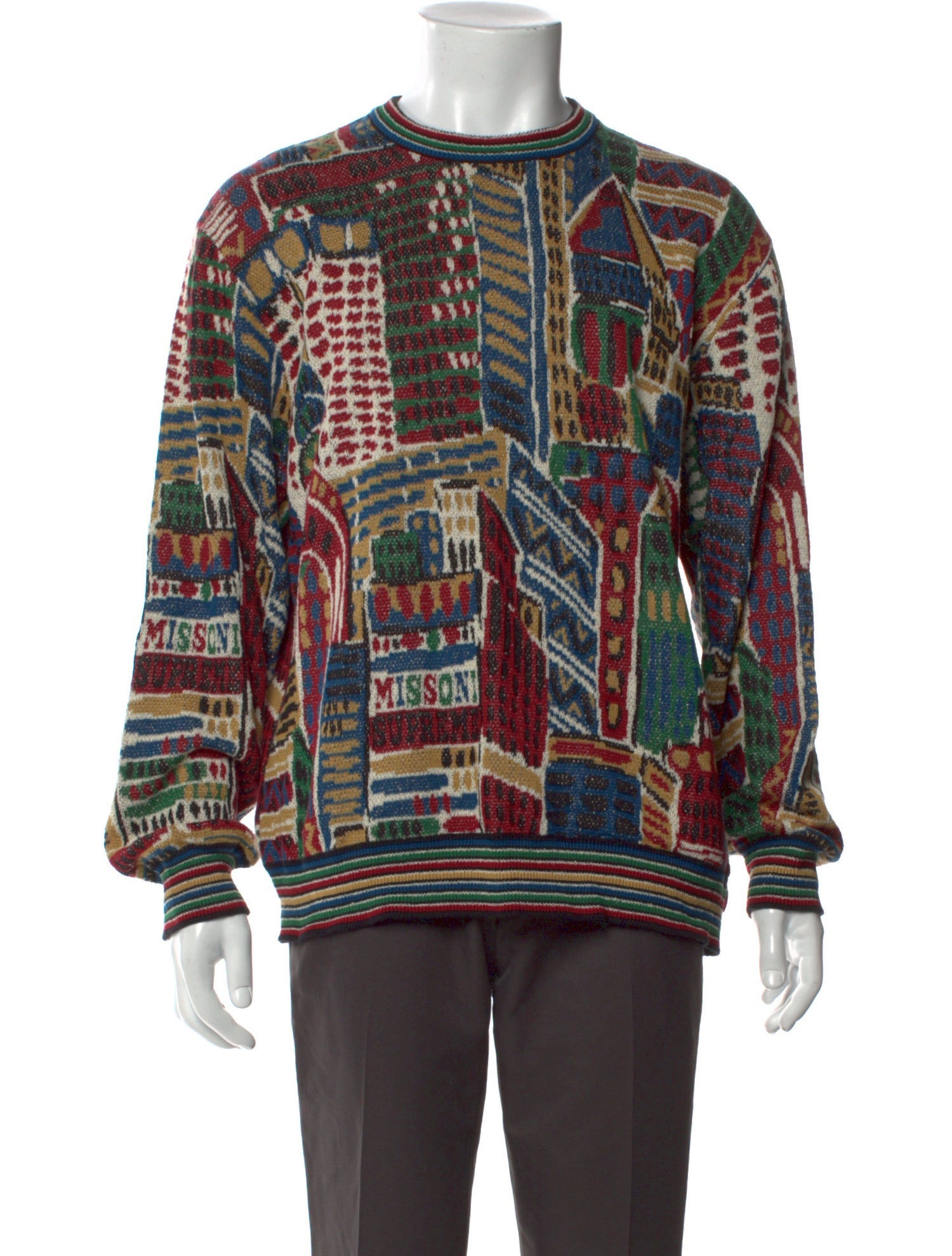 Supreme x Missoni Printed Crew Neck Pullover