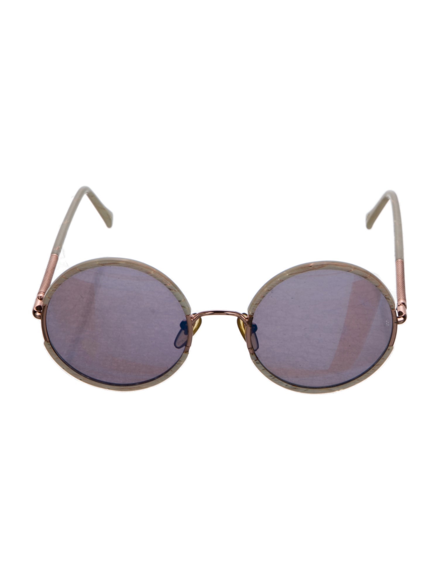 Sunday Somewhere Round Mirrored Sunglasses