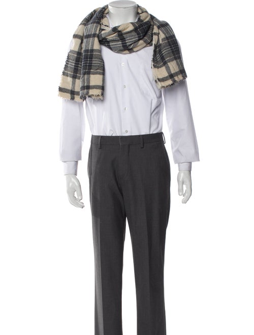 Sunsea Wool Plaid Print Scarf