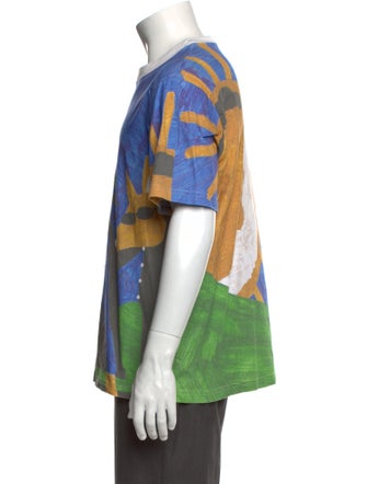 Sunnei Graphic Print Crew Neck T-Shirt