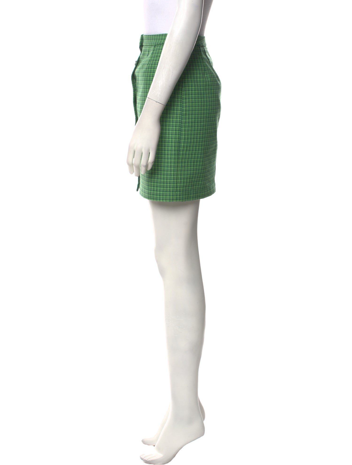 Sunnei Plaid Print Mini Skirt