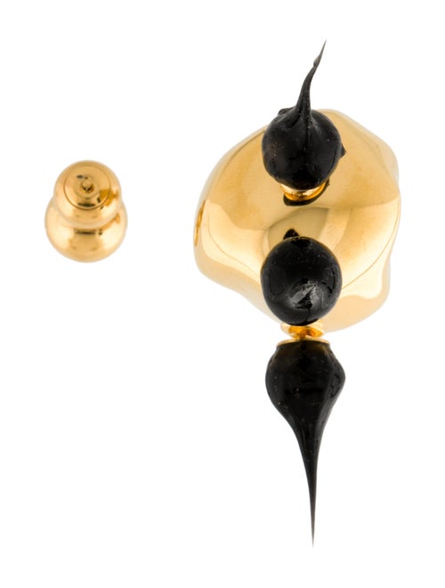 Sunnei Spike Rubberized Round Stud Earring