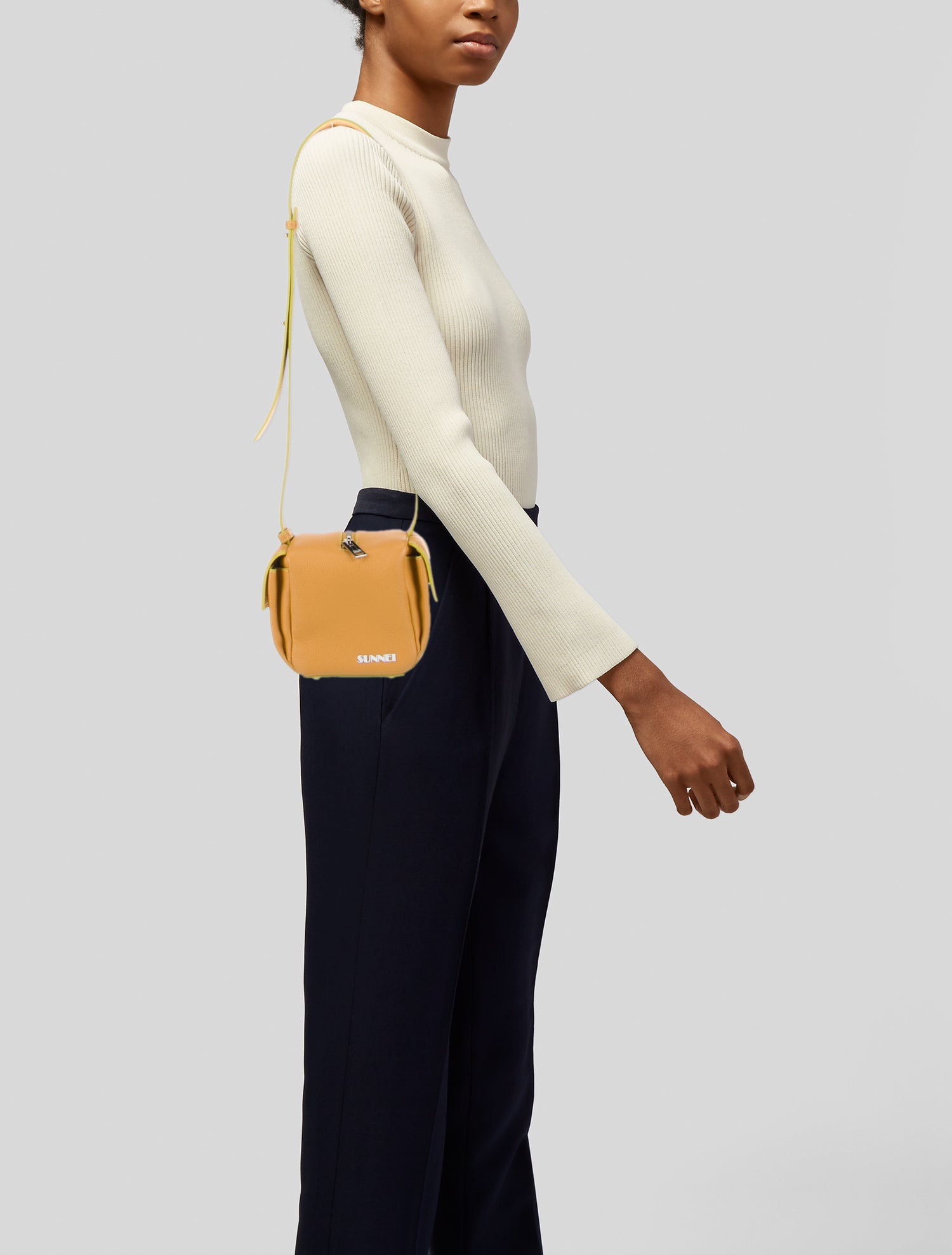 Sunnei Leather Shoulder Bag