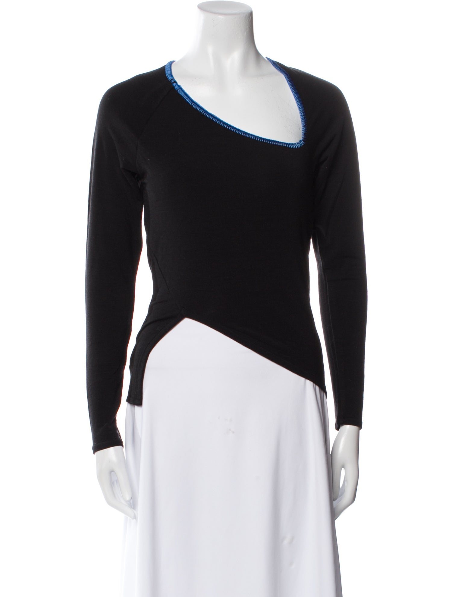 Sunnei Merino Wool One-Shoulder Bodysuit w/ Tags