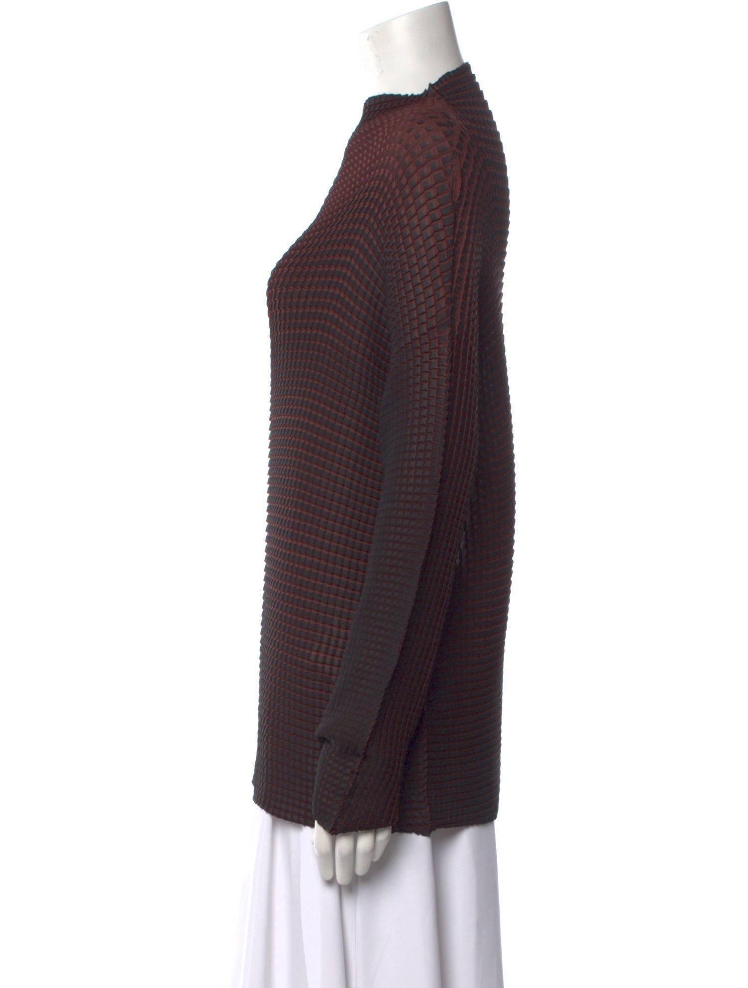 Sunnei Mock Neck Long Sleeve Sweatshirt