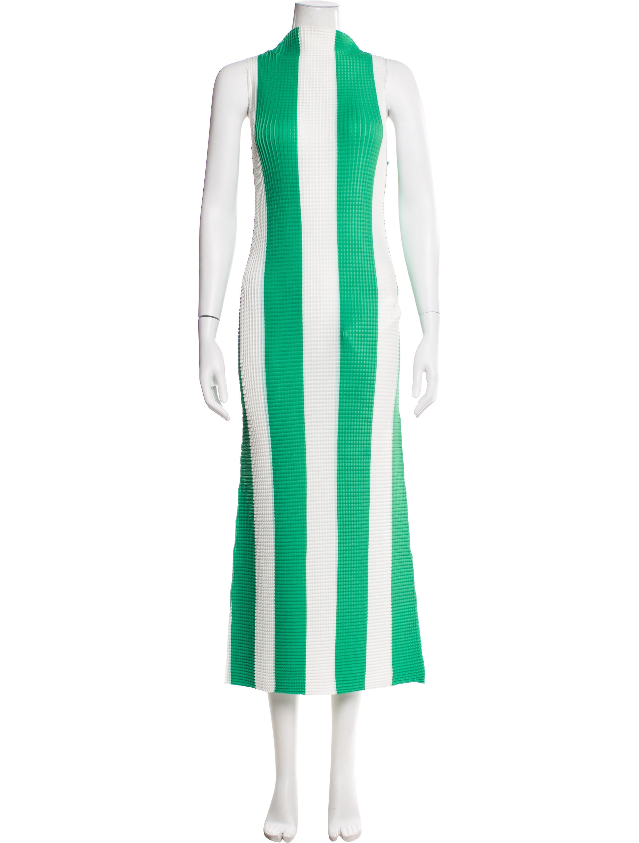 Sunnei Striped Midi Length Dress