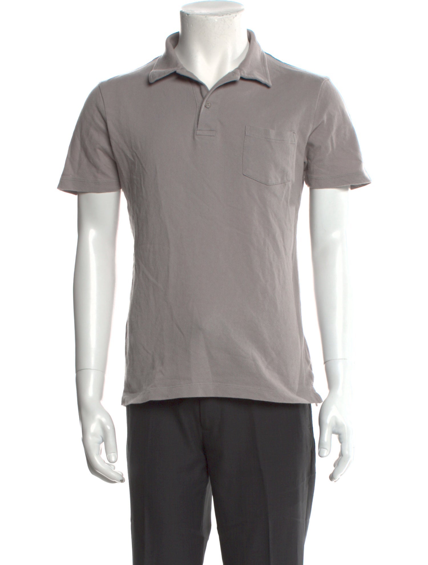 Sunspel Crew Neck Short Sleeve Polo Shirt