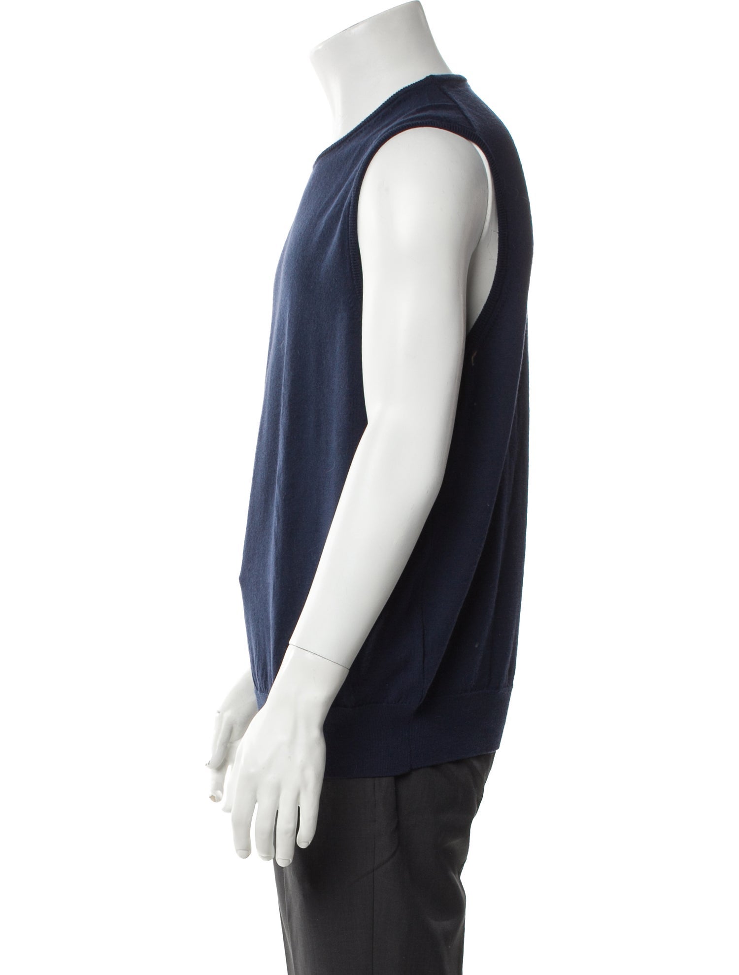Sunspel Merino Wool Crew Neck Sweater Vest